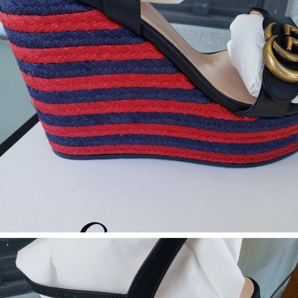 Gucci Black Red/Blue Marmont Double GG
Espadrille Sandals
$750 Size:US10.5 - Picture 4 of 5